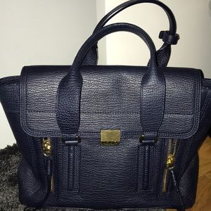 3.1 Phillip Lim Medium Satchel in navy